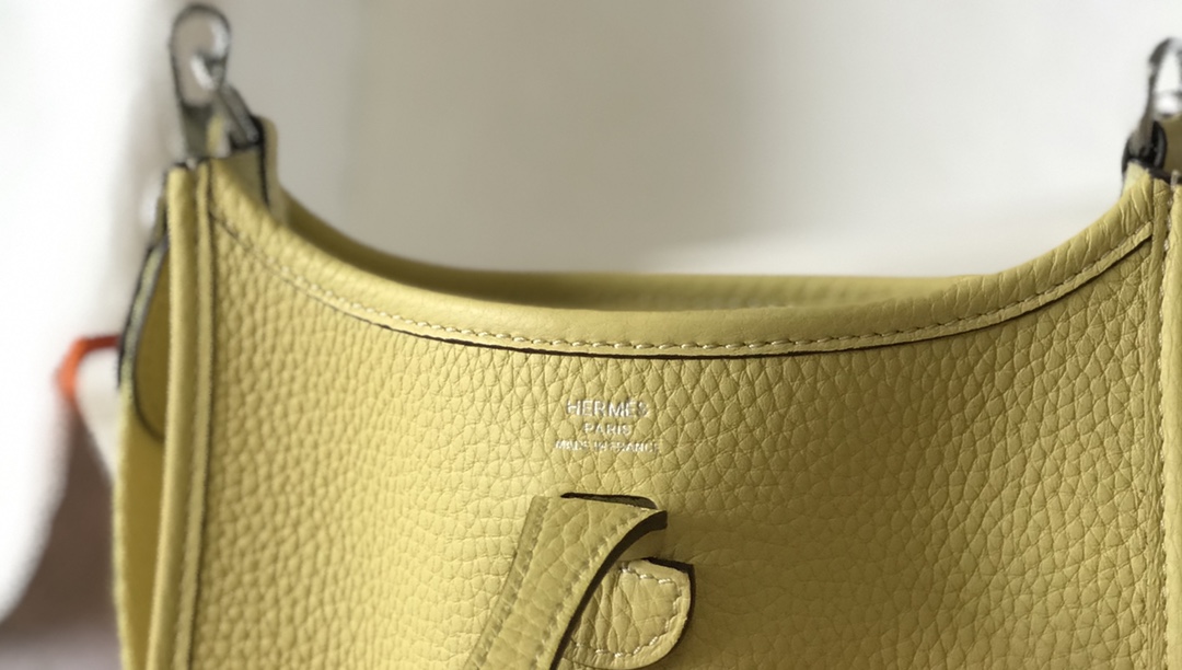 Hermes Evelyne 16 Amazone TPM Shoulder Bag In Jaune Poussin Clemence Leather